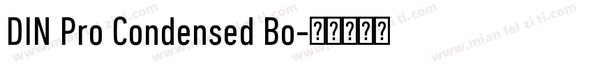 DIN Pro Condensed Bo字体转换
